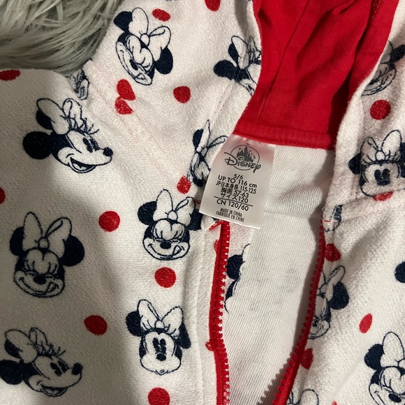 Disney Minnie Mouse romper with ears terry cloth size 5/6 - Picture 4 of 6